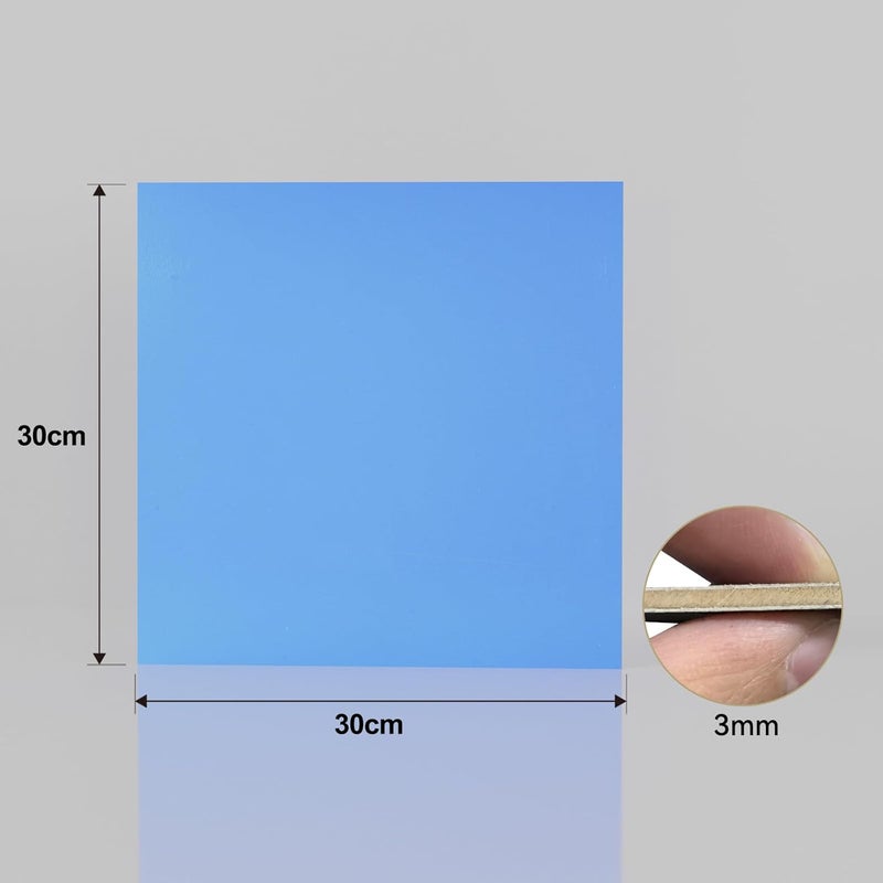 Creatorally 8 Pack Pre-Painted Colored Plywood Sheets,12x12x1/8 Inch (3mm) Basswood,Ideal for Laser Cutting, Engraving, DIY Crafts, Ornaments, Models Making (Blue) - Image 2